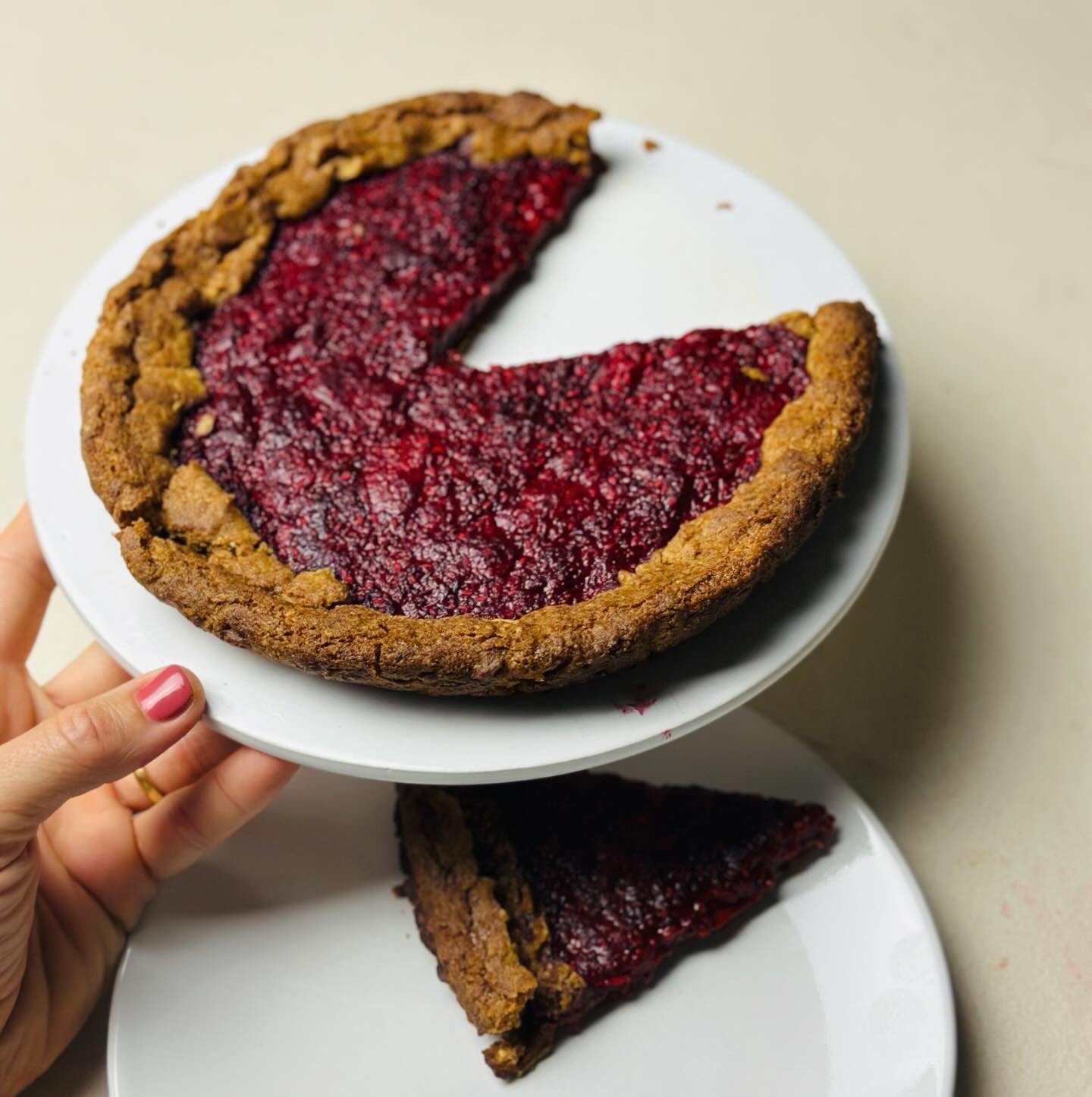 Receitas. Tarte artesanal de framboesa